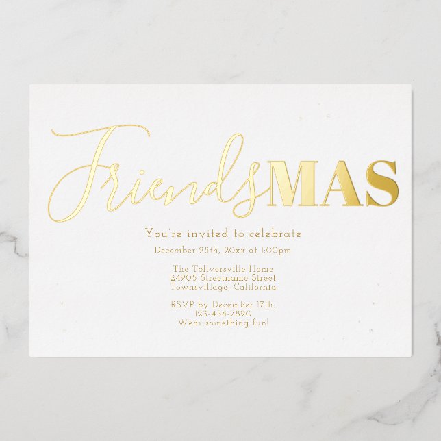 Gold Friendsmas Christmas (Front)