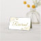 Gold Frills on White Elegant Wedding Reserved