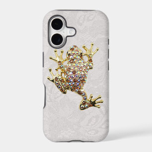Gold Frog Jewel Photo Paisley Lace iPhone 5 Case