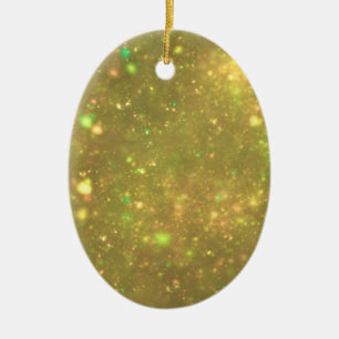 Gold Galactic Glitter Ceramic Tree Decoration