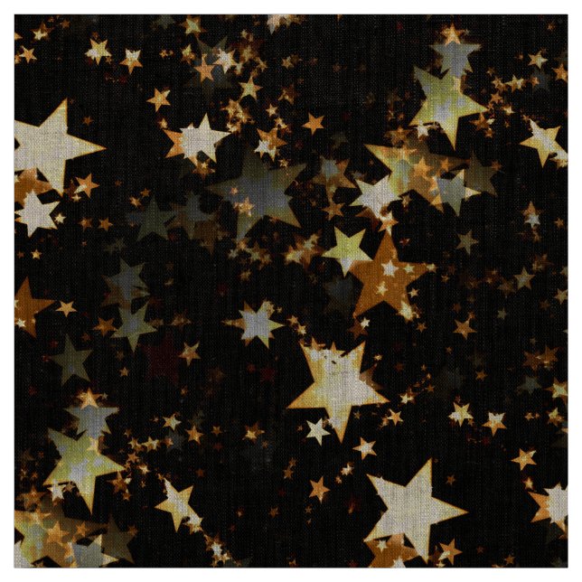 gold galaxy fabric (Swatch)