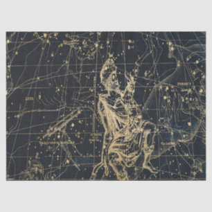 Gold Galaxy Star Map Series Design 2 Tissue Paper