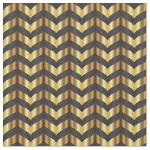 gold gatsby chevron fabric