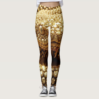 Gold Gem Viper Leggings