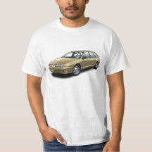 Gold Gen 2 Saturn SW2 on White T-Shirt