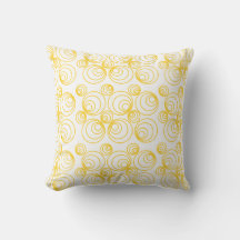 Gold Geo Throw Pillow