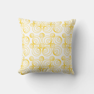 Gold Geo Throw Pillow