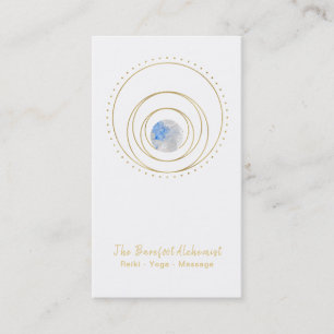 *~*  Gold Geometric Cosmic Sacred Geometry Boho Business Card