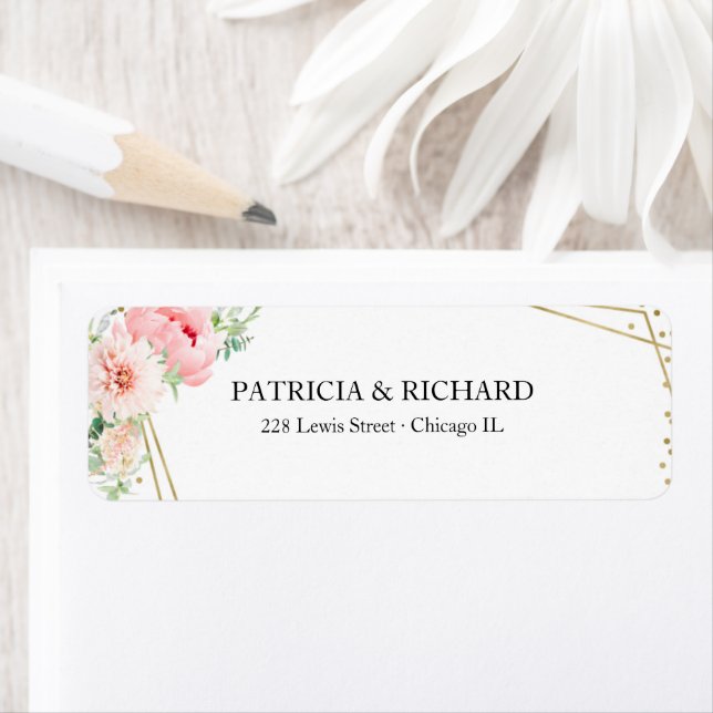 Gold Geometric Elegant Blush Floral (Insitu)