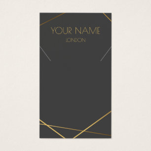 Gold geometric necklace or bracelet display card