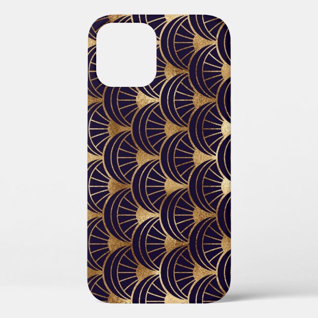 Gold Geometric Shapes Art Deco Case-Mate iPhone Case (Back)