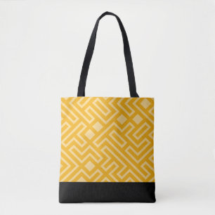 Gold Geometric Tote Bag