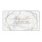 Gold Geometric White Marble Modern Address