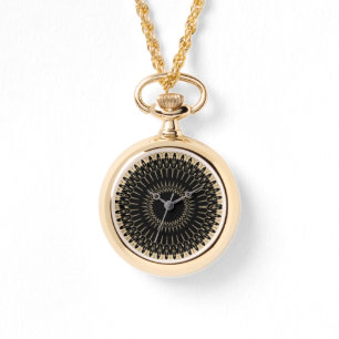 Gold Geometric Woman's Double Strap Watch