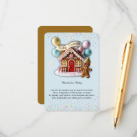 Gold Gingerbread House Baby Shower