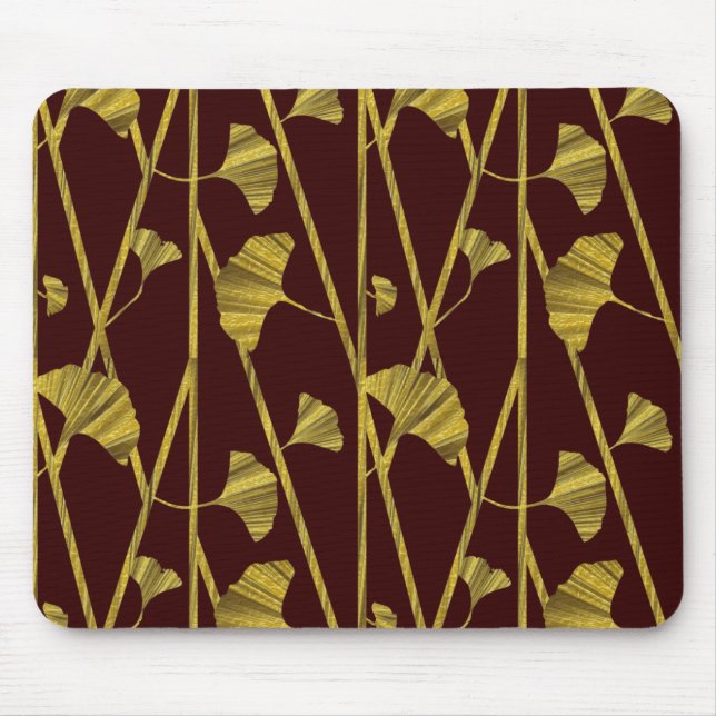 gold ginkgo mouse mat (Front)