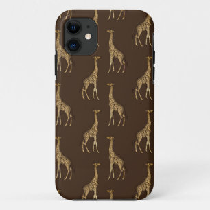 Gold Giraffe African Safari Chic Stylish iPhone 11 Case