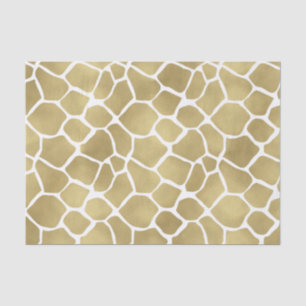 Gold Giraffe Print Tissue Paper