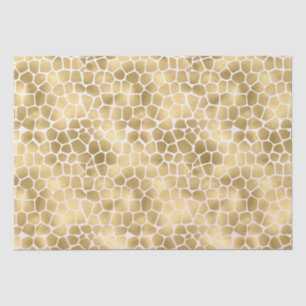 Gold Giraffe Print Tissue Paper