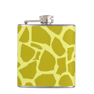 Gold Giraffe Texture Flask