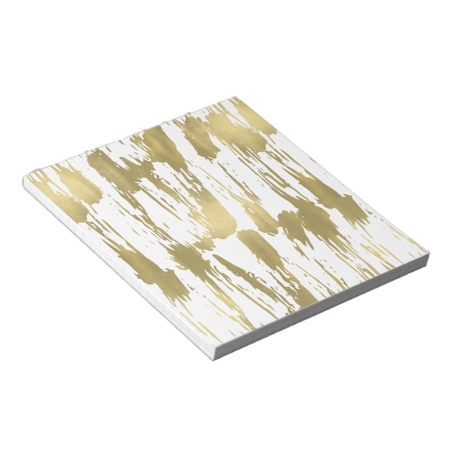 Gold Glam Abstract Notepad (Angled)
