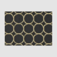 Gold Glam & Black Rings Modern Glam Party