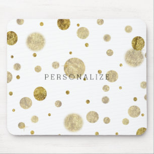 Gold Glam Bokeh Mouse Mat