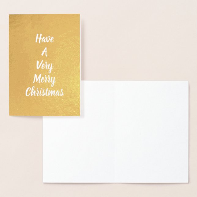 Gold Glam Christmas Personalised Card (Display)