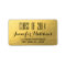 Gold Glam Class of 2014 Graduation Address Label
