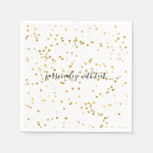 Gold Glam Confetti Napkin