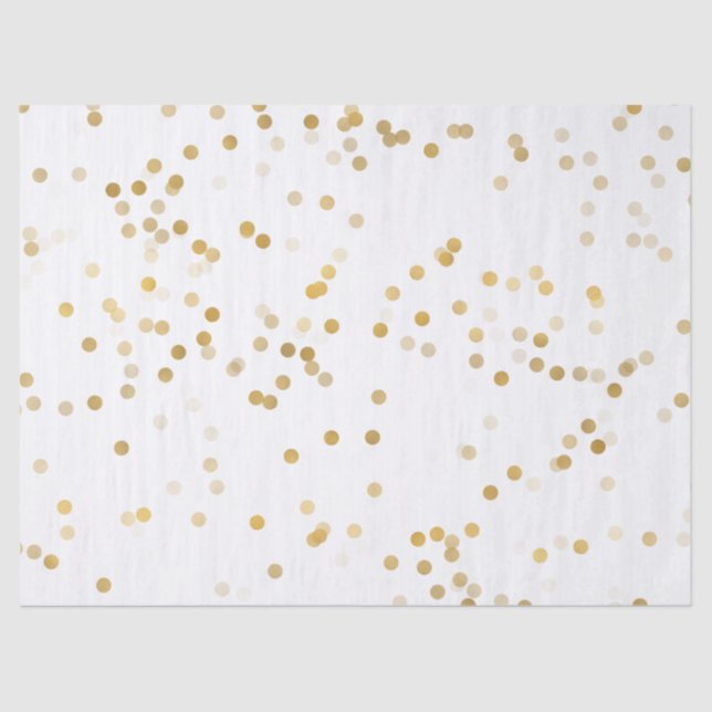 Gold Glam Confetti Tissue Paper (Front)