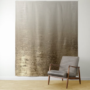 Gold Glam Gilded Brush Modern Elegance Tapestry