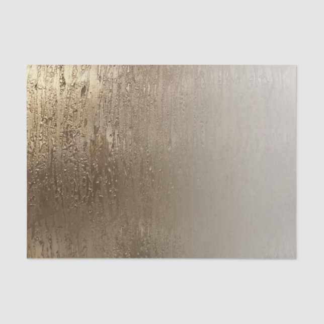 Gold Glam Gilded Brush Modern Elegance Tissue Paper (Front)