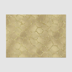 Gold Glam Giraffe Print Tissue Paper