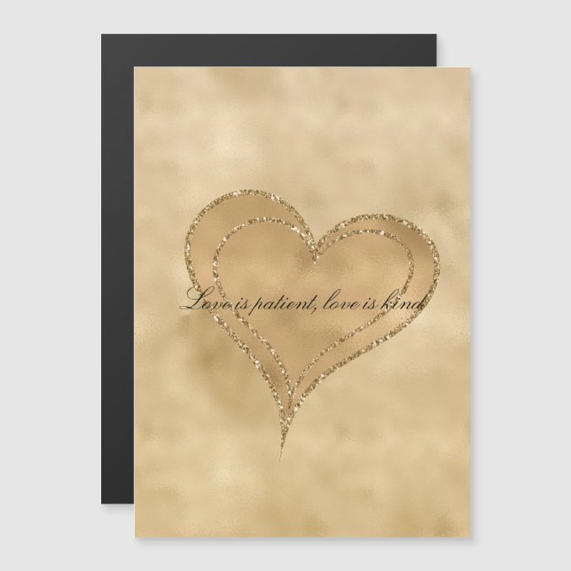  Gold Glam Glitter Heart      (Front/Back)
