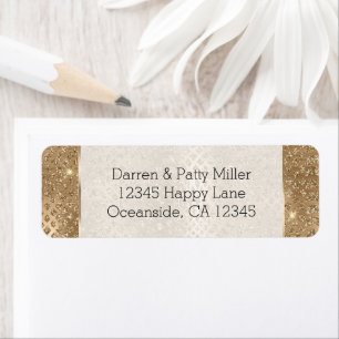 Gold Glam Glitzy Glitter Snake