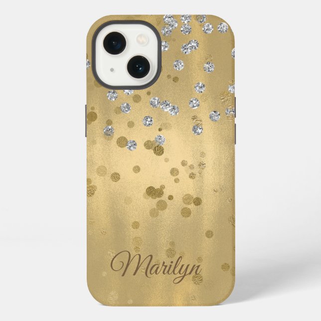 Gold Glam iPhone Case (Back)