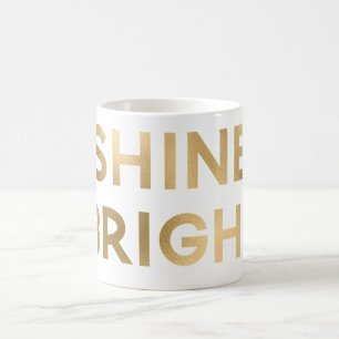 Gold Glam Shine Bright Christmas Coffee Mug