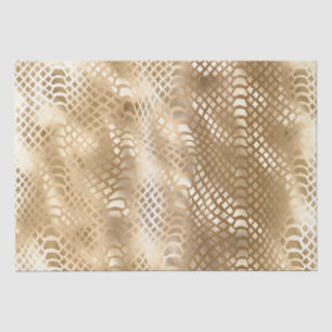 Gold Glam Snake Skin Tissue Paper