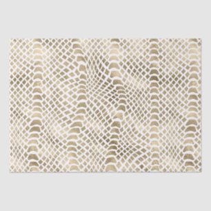 Gold Glam Snake Skin Tissue Paper