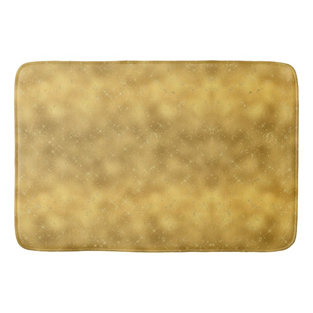 Gold Glam Sparkles Bath Mat (Front)