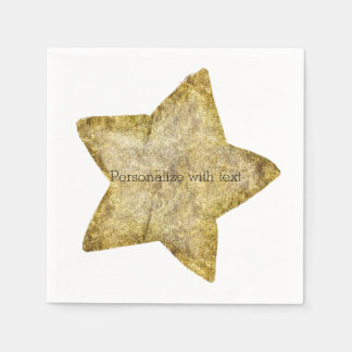 Gold Glam Star Napkin