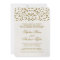 Gold Glamour Glitter Confetti Wedding Invitation