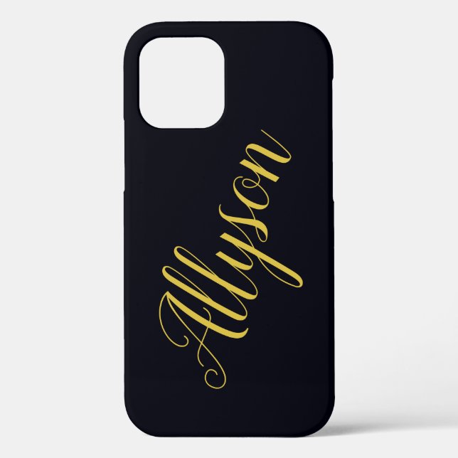 Gold glamour personalised   Case-Mate iPhone case (Back)