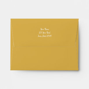 Gold Glamour Shade of Deep Yellow Colour Golden Envelope