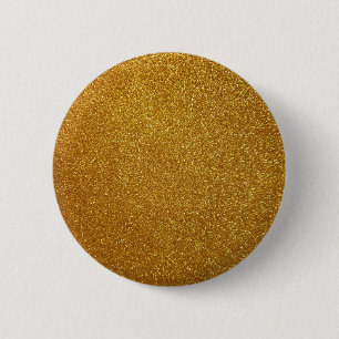 Gold glitter 6 cm round badge