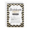 Gold Glitter and Chevron Bachelorette Invitation