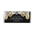 Gold Glitter Balloons 90th Birthday Thank You