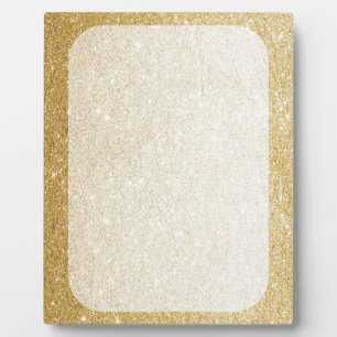 gold glitter blank template for customisation plaque