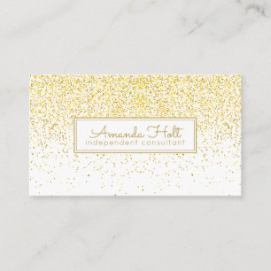 Gold Glitter Business Card